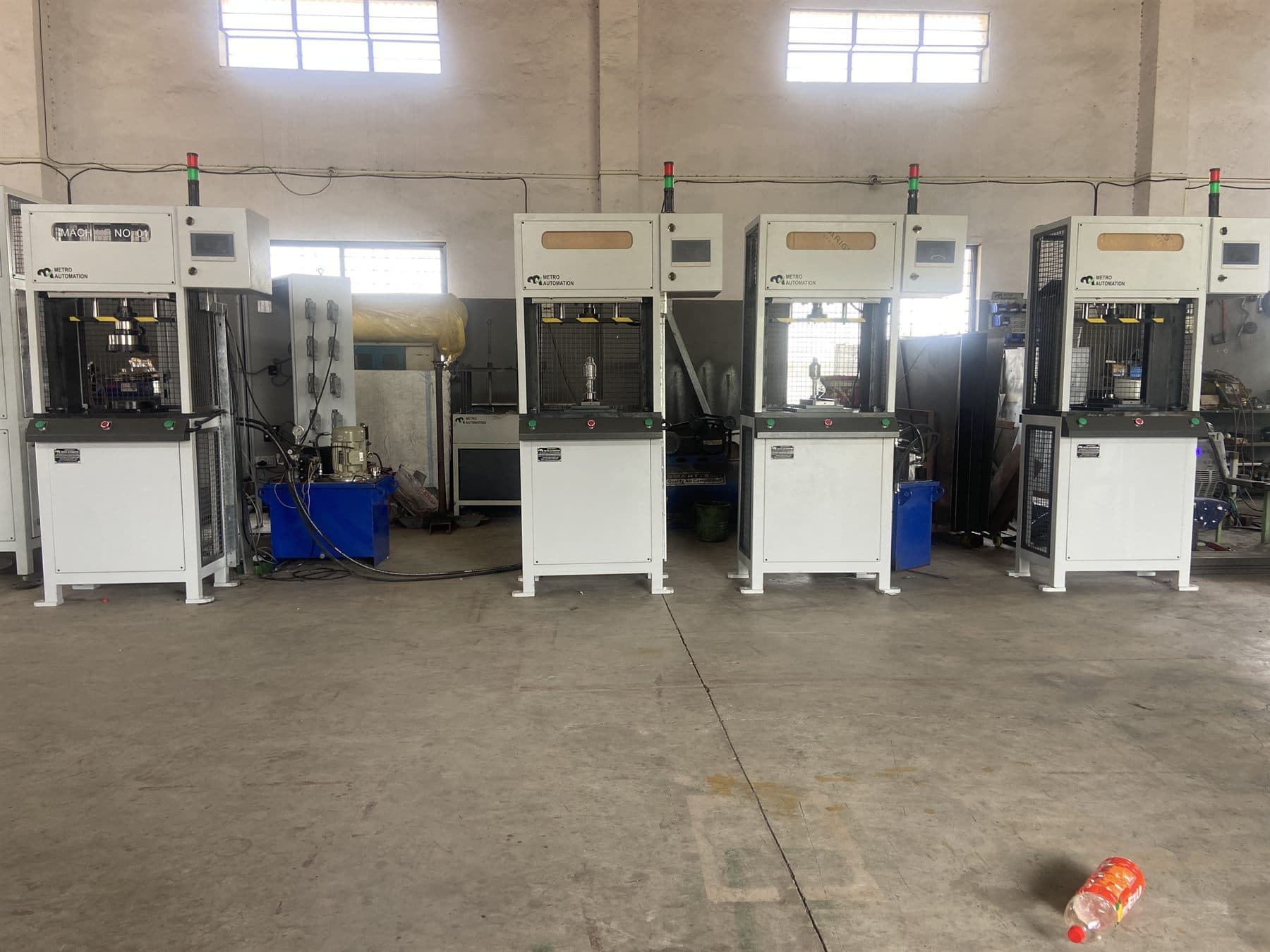 Press and assembly line built and trialled in-house